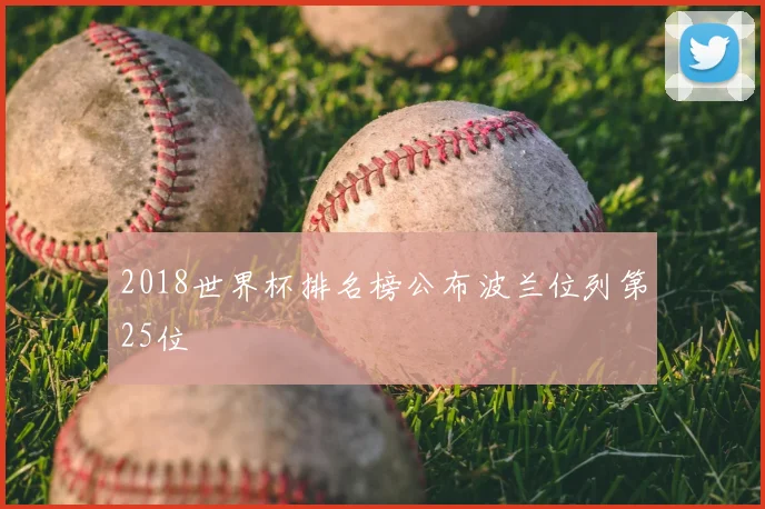 2018世界杯排名榜公布波兰位列第25位